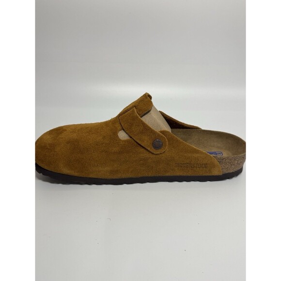 Birkenstock New Boston Mink Suede Leather Soft Footbed Narrow Select W-11 M-9 - Picture 8 of 16